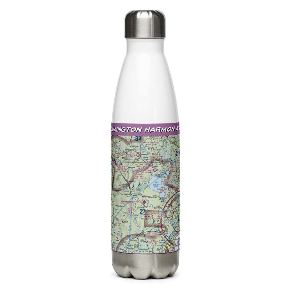 Limington Harmon Airport (63B) VFR Sectional Water Bottle 