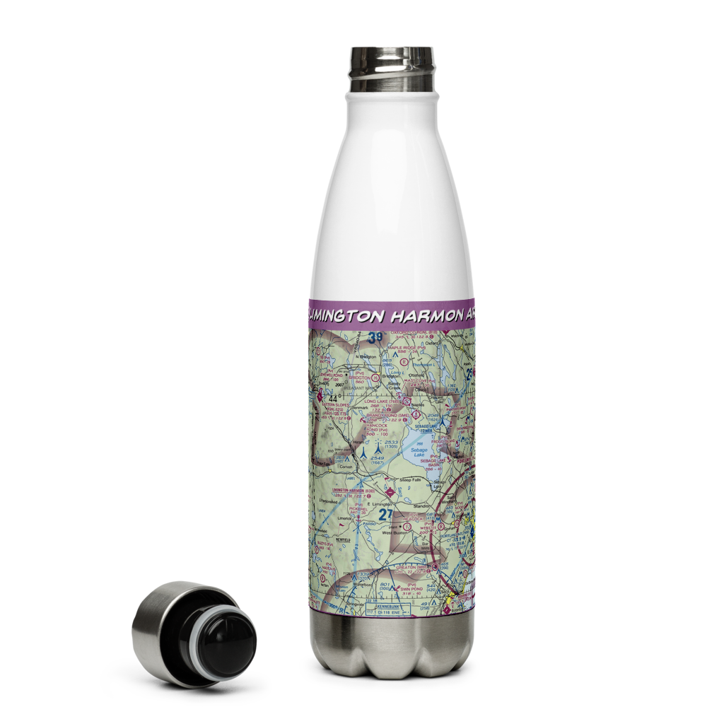 Limington Harmon Airport (63B) VFR Sectional Water Bottle 