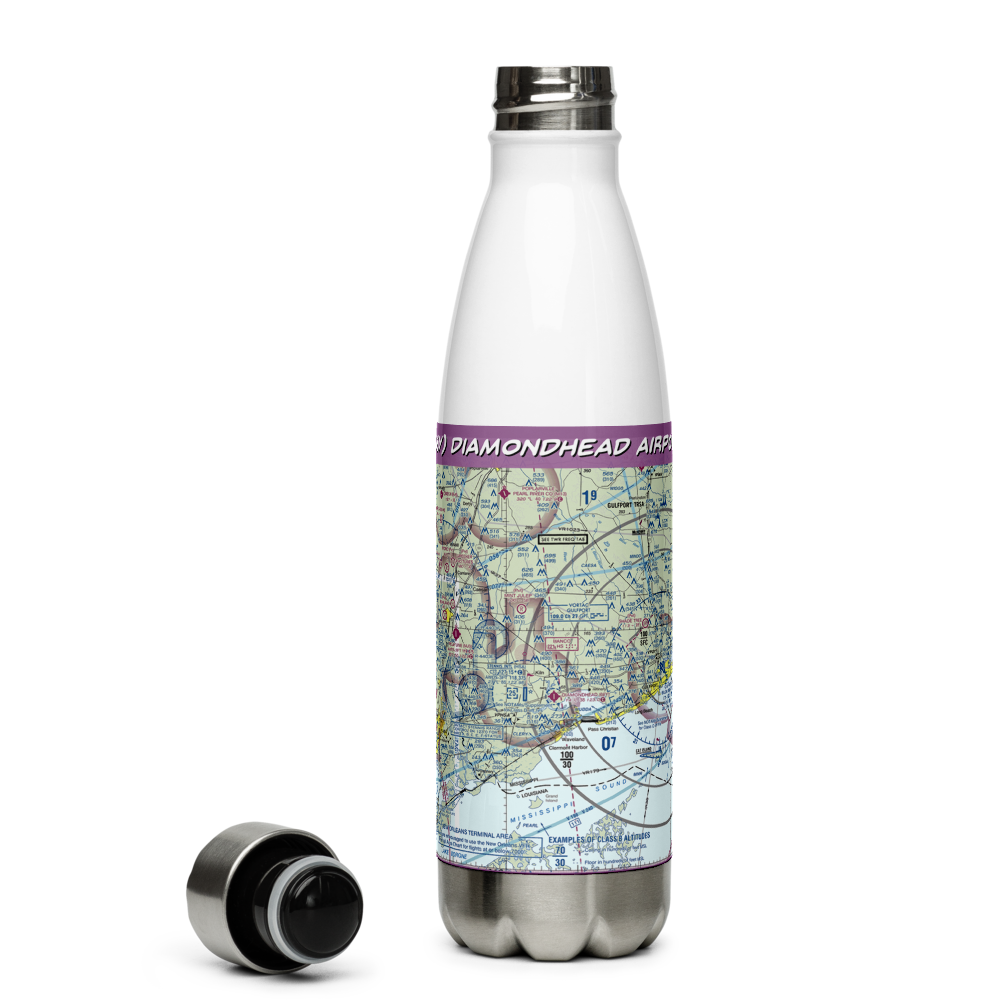 Diamondhead Airport (66Y) VFR Sectional Water Bottle 