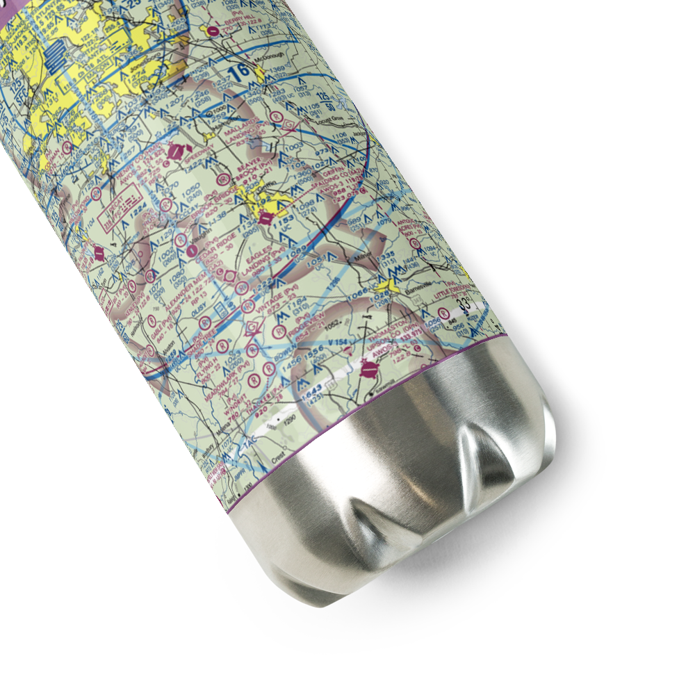 Griffin Spalding County Airport (6A2) VFR Sectional Water Bottle 
