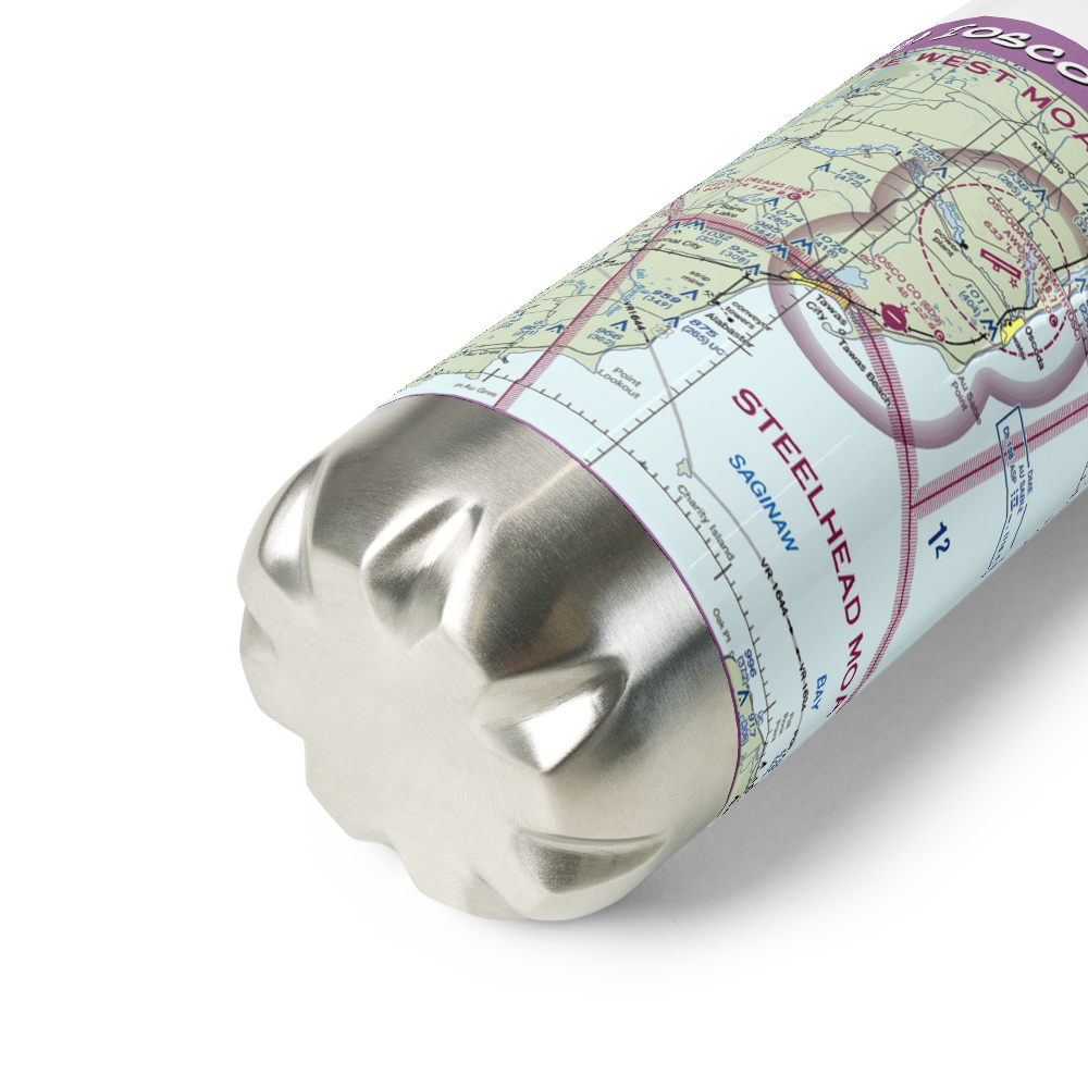 Iosco County Airport (6D9) VFR Sectional Water Bottle 