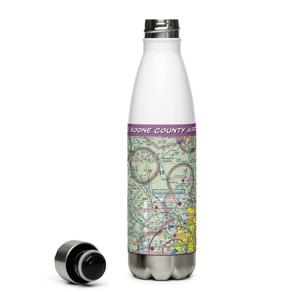 Boone County Airport (6I4) VFR Sectional Water Bottle 