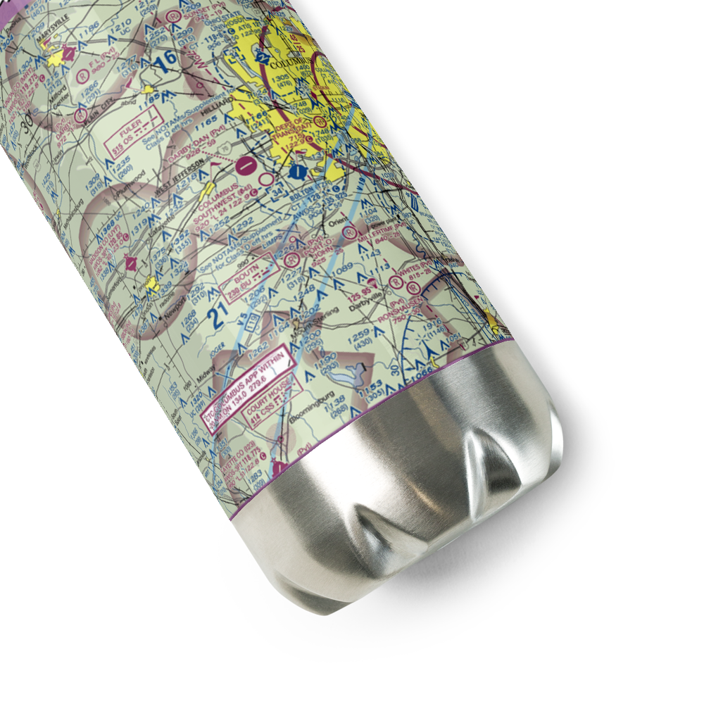 Darby Dan Airport (6I6) VFR Sectional Water Bottle 