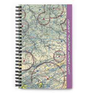 Grundy Municipal Airport (GDY) VFR Sectional Notebook