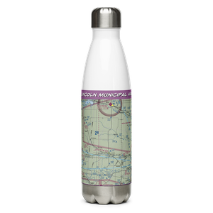 Lincoln Municipal Airport (K71) VFR Sectional Water Bottle