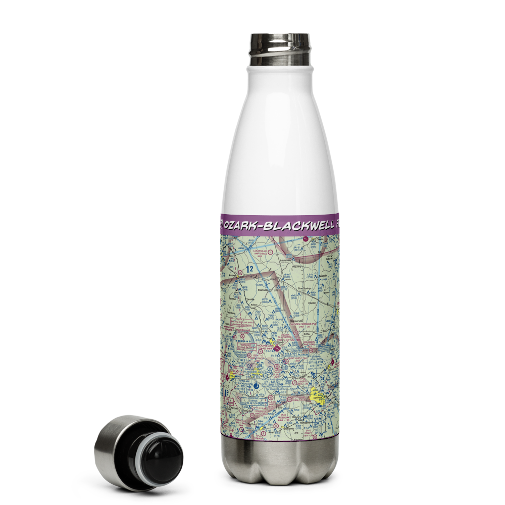 Ozark-Blackwell Field (71J) VFR Sectional Water Bottle 