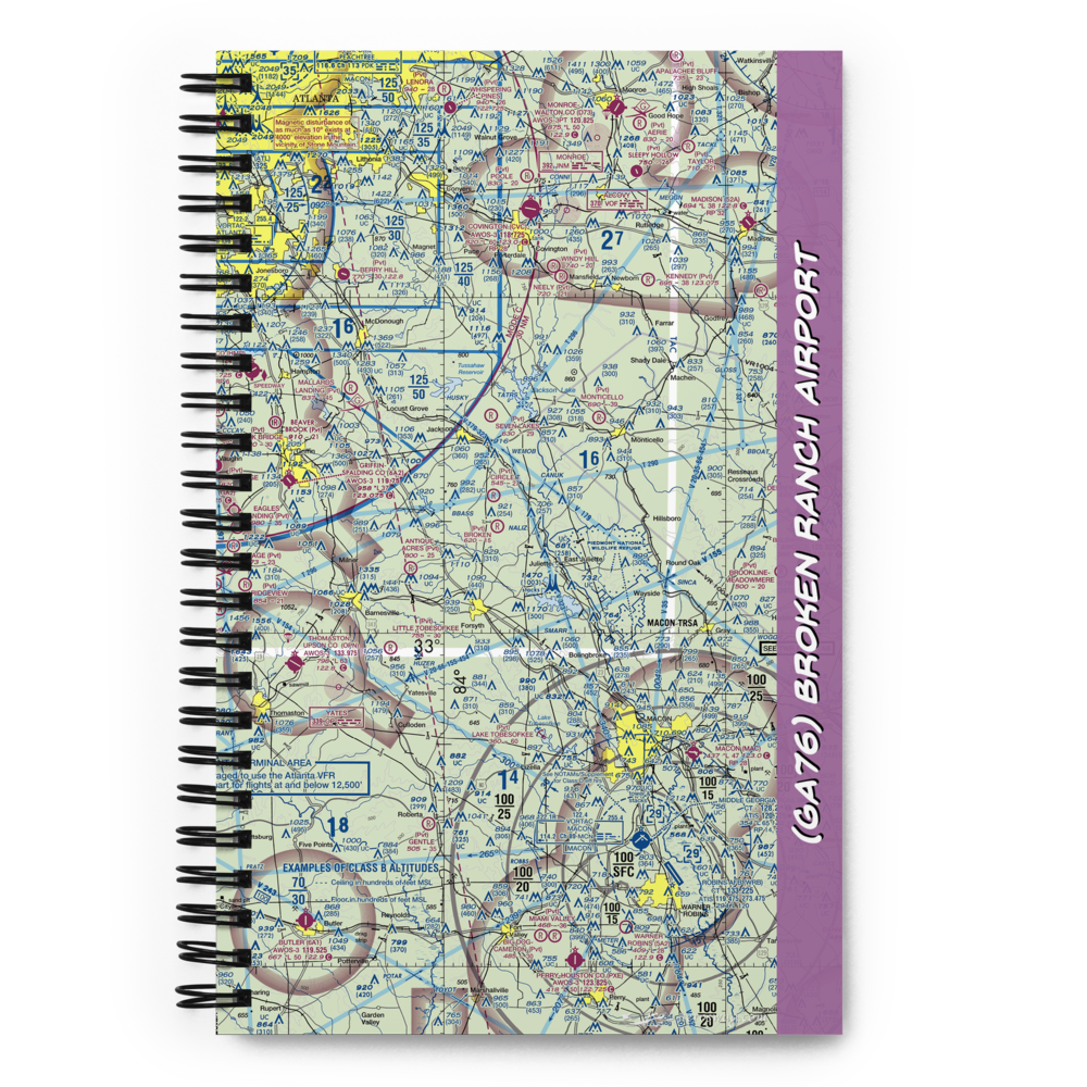 Broken Ranch Airport (GA76) VFR Sectional Notebook 
