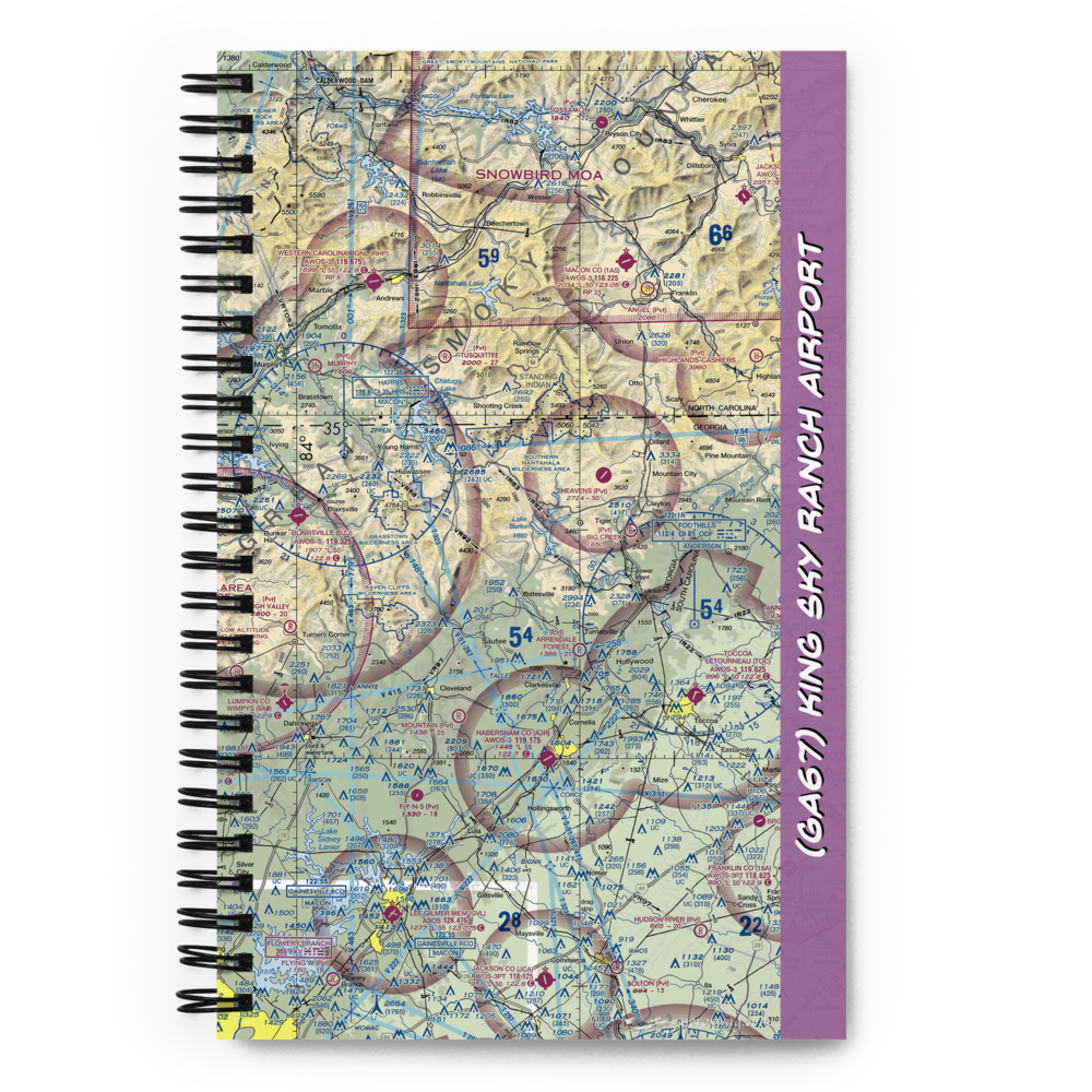 King Sky Ranch Airport (GA67) VFR Sectional Notebook 