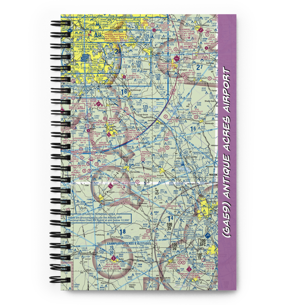 Antique Acres Airport (GA59) VFR Sectional Notebook 