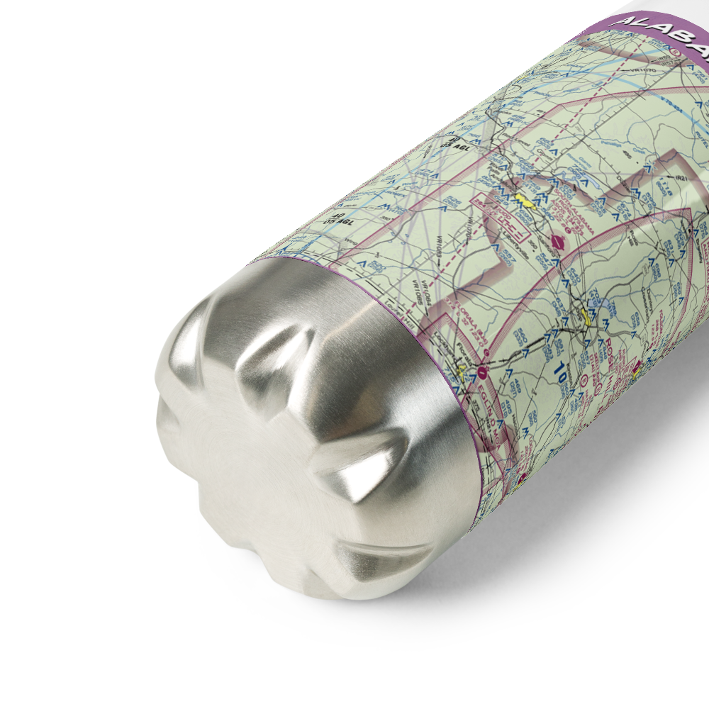 South Alabama Regional At Bill Benton Field Airport (79J) VFR Sectional Water Bottle 