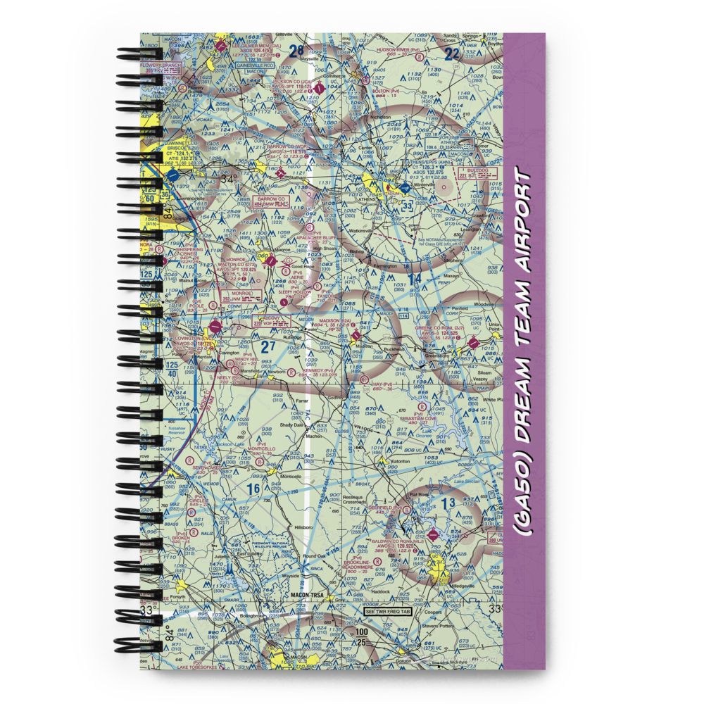 Dream Team Airport (GA50) VFR Sectional Notebook 