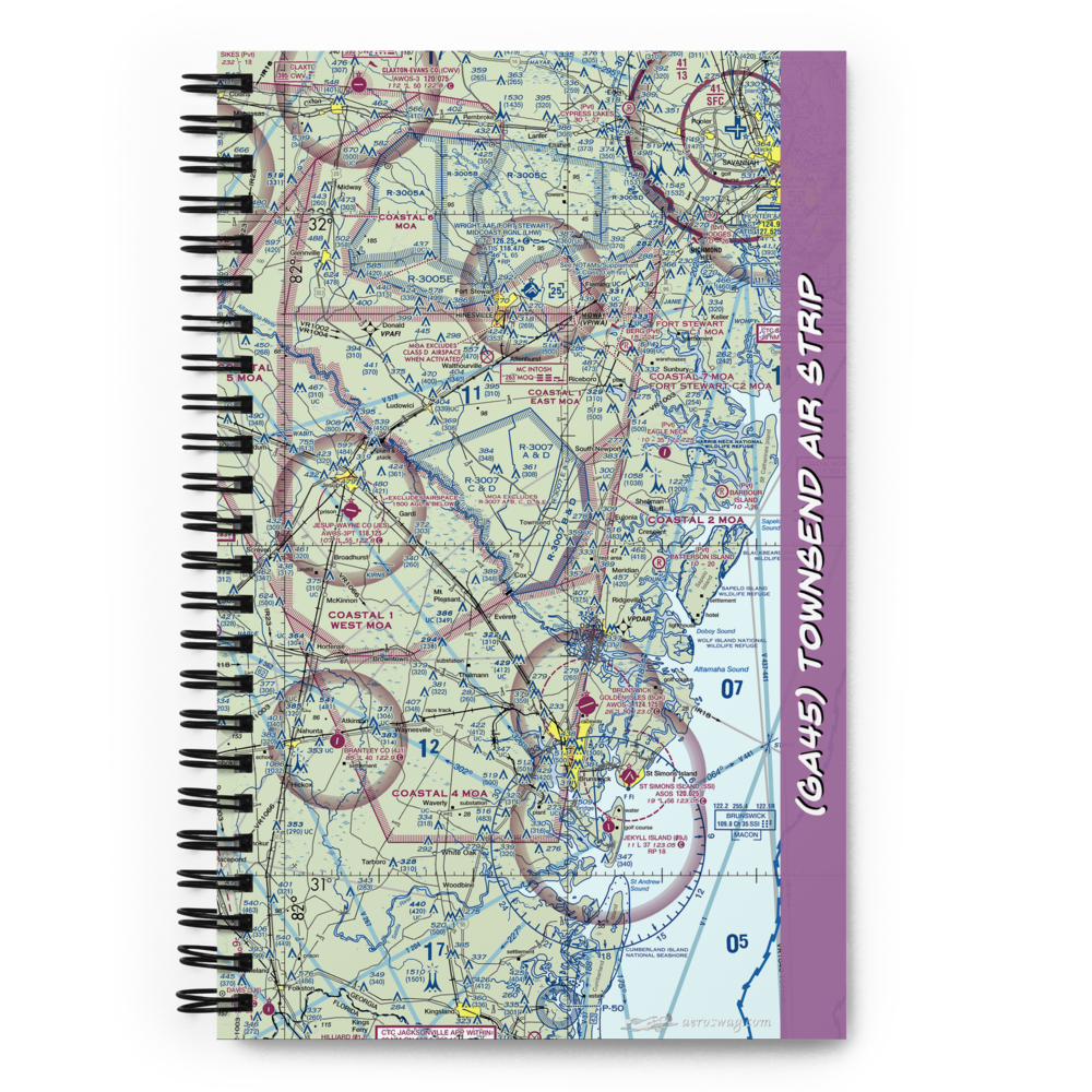 Townsend Air Strip (GA45) VFR Sectional Notebook 