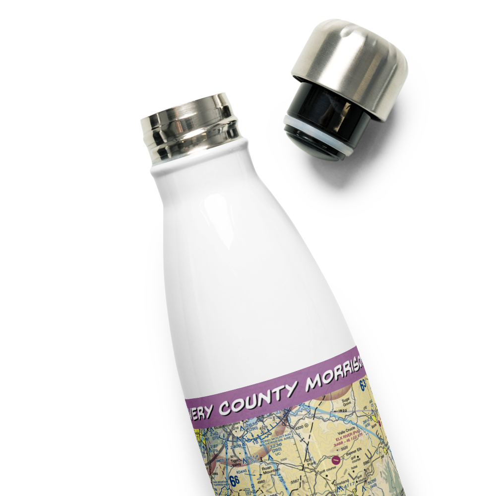 Avery County Morrison Field (7A8) VFR Sectional Water Bottle 