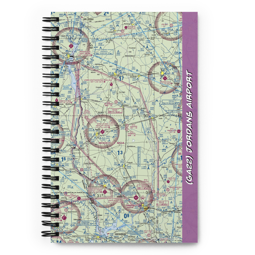 Jordans Airport (GA22) VFR Sectional Notebook 
