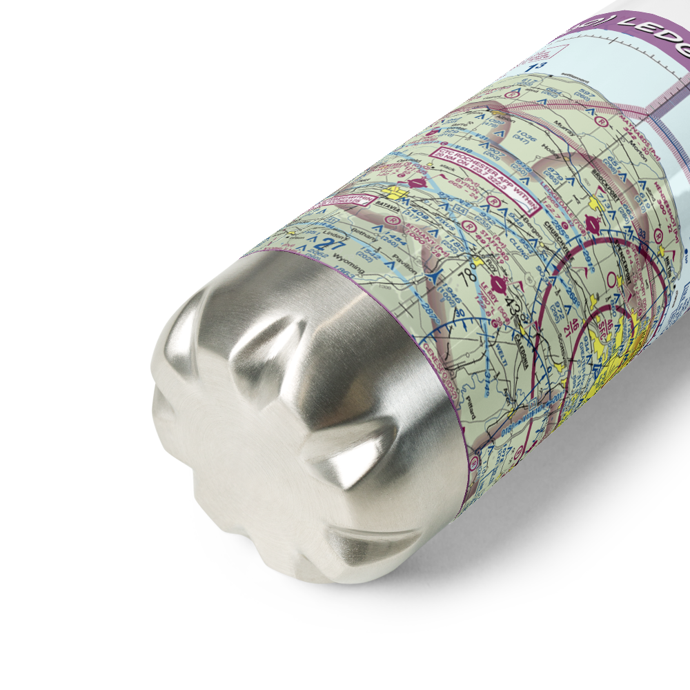 Ledgedale Airpark (7G0) VFR Sectional Water Bottle 