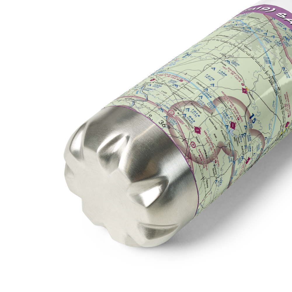 Salem Airport (7M9) VFR Sectional Water Bottle 