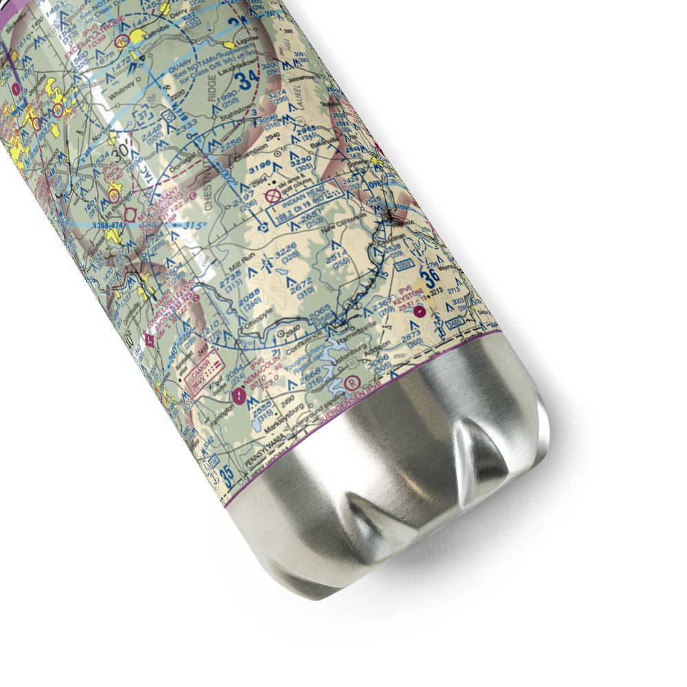 Seven Springs Airport (7SP) VFR Sectional Water Bottle 