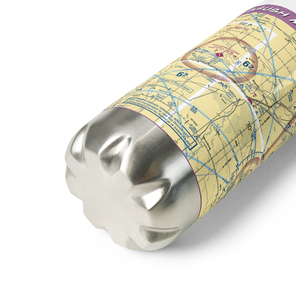 Brush Municipal Airport (7V5) VFR Sectional Water Bottle 