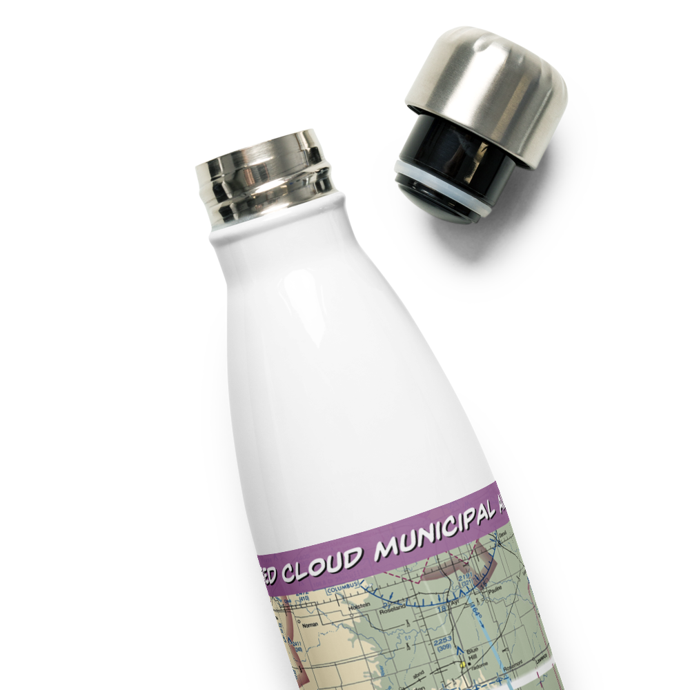 Red Cloud Municipal Airport (7V7) VFR Sectional Water Bottle 