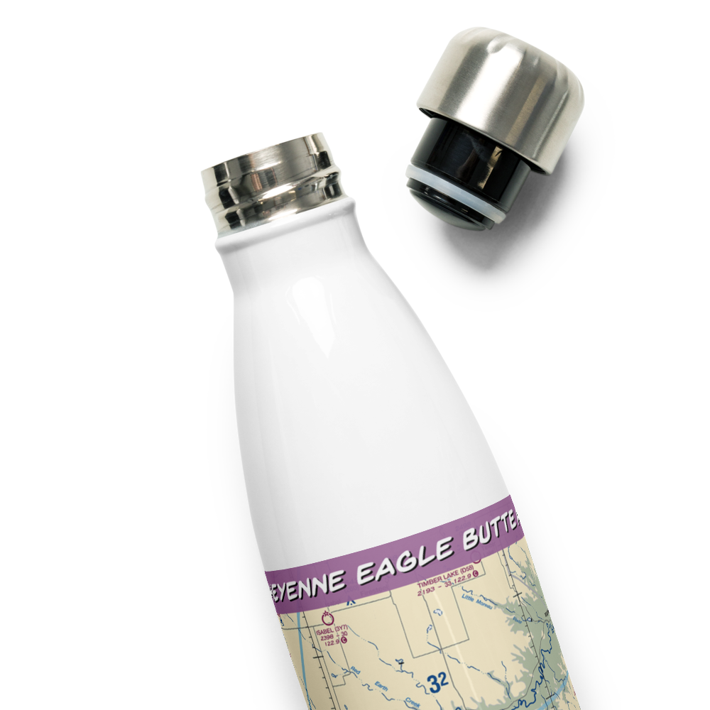 Cheyenne Eagle Butte Airport (84D) VFR Sectional Water Bottle 