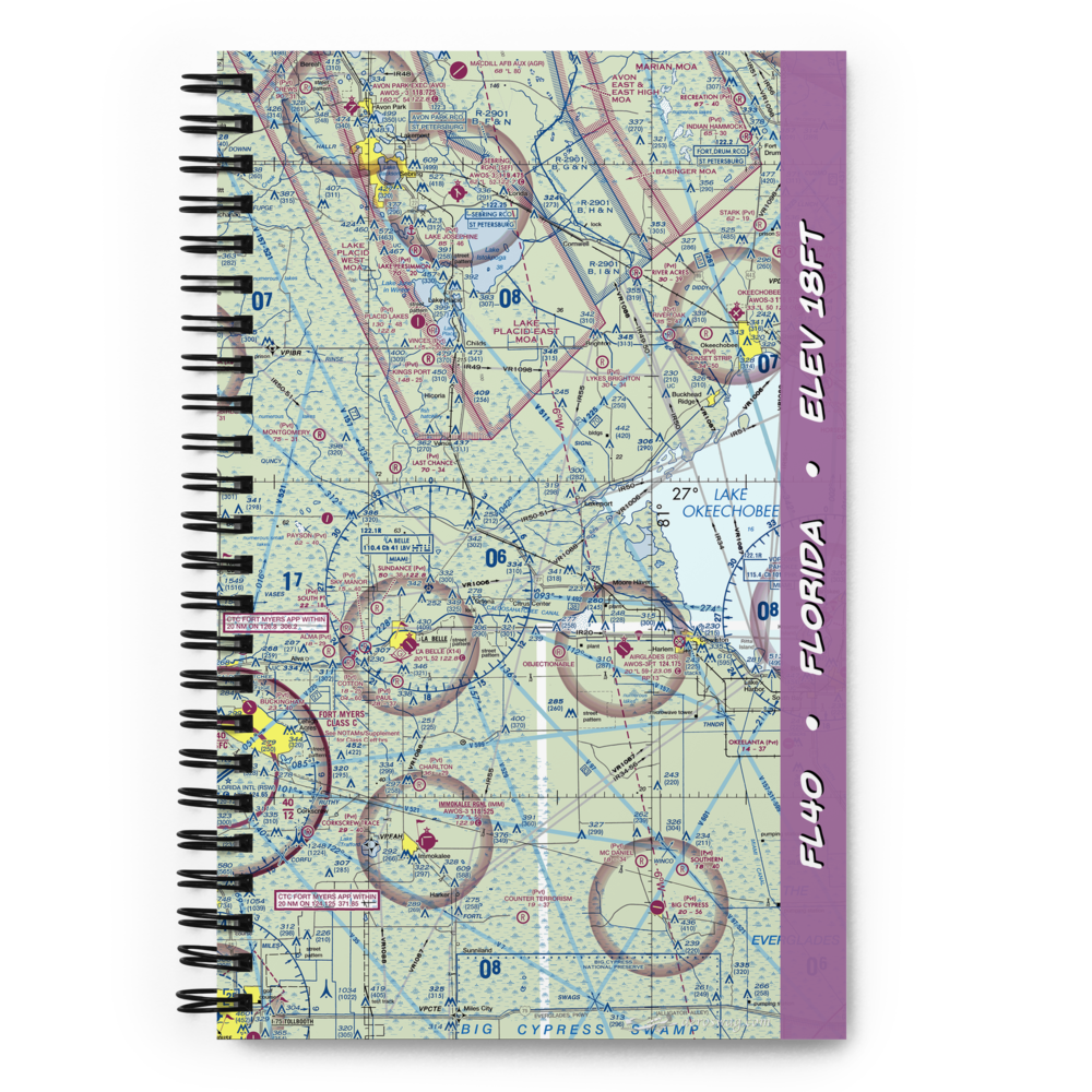 Graham Landing Strip - Moore Haven Airport (FL40) VFR Sectional Notebook 