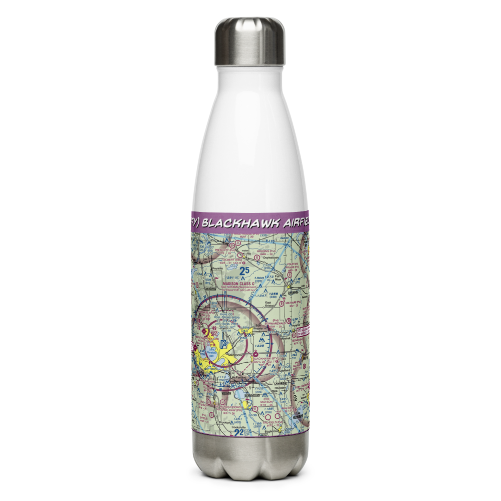 Blackhawk Airfield (87Y) VFR Sectional Water Bottle 