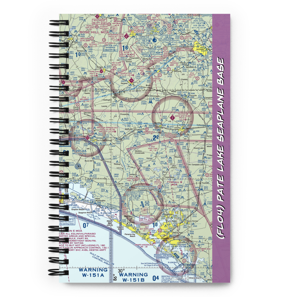 Pate Lake Seaplane Base (FL04) VFR Sectional Notebook 