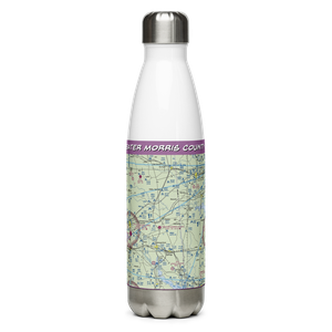 Greater Morris County Airport (8F5) VFR Sectional Water Bottle