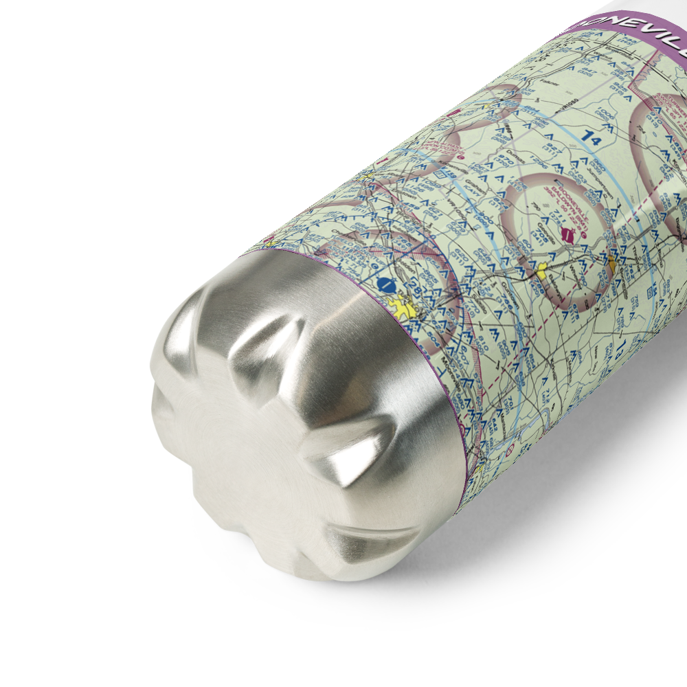 Booneville Baldwyn Airport (8M1) VFR Sectional Water Bottle 