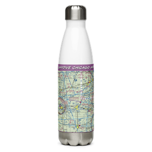 Skydive Chicago Airport (8N2) VFR Sectional Water Bottle