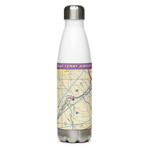 Terry Airport (8U6) VFR Sectional Water Bottle