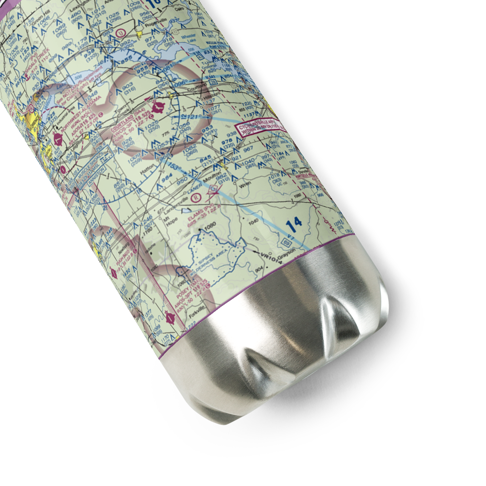 Lawrence County Airport (9A4) VFR Sectional Water Bottle 