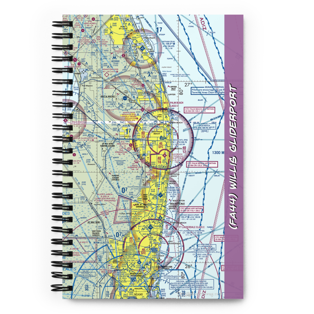 Willis Gliderport (FA44) VFR Sectional Notebook 