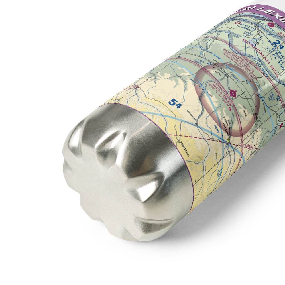 Lexington Airport (9S9) VFR Sectional Water Bottle 