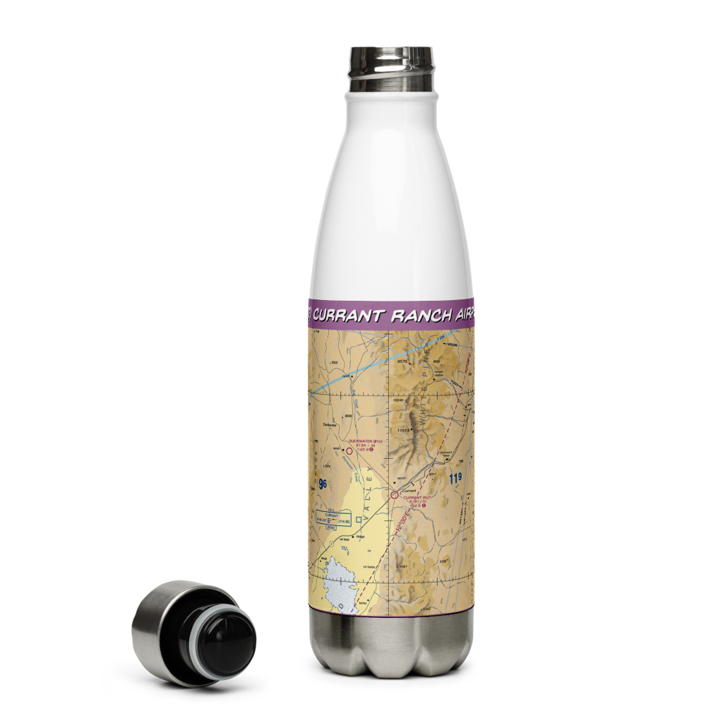 Currant Ranch Airport (9U7) VFR Sectional Water Bottle 