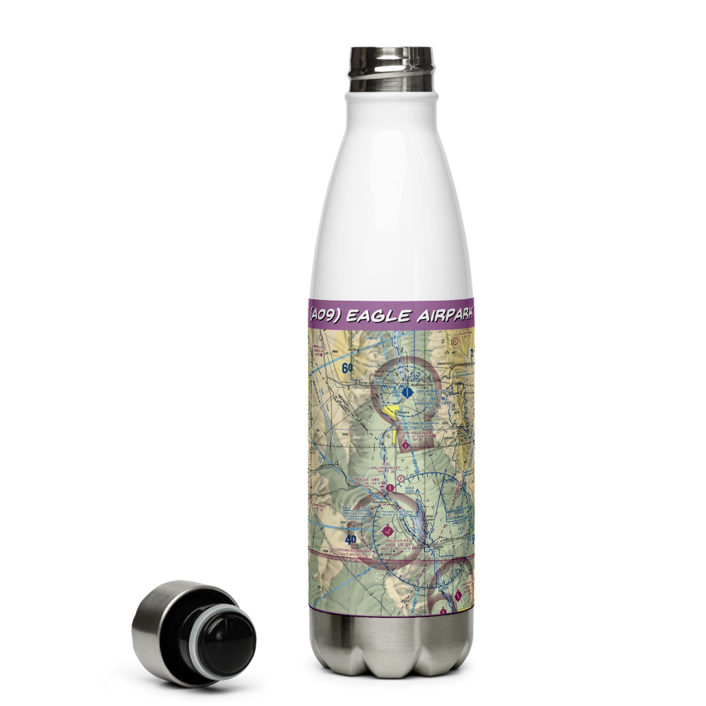 Eagle Airpark (A09) VFR Sectional Water Bottle 