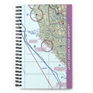 Ocean Ridge Airport (E55) VFR Sectional Notebook