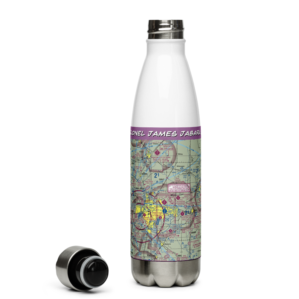 Colonel James Jabara Airport (AAO) VFR Sectional Water Bottle 