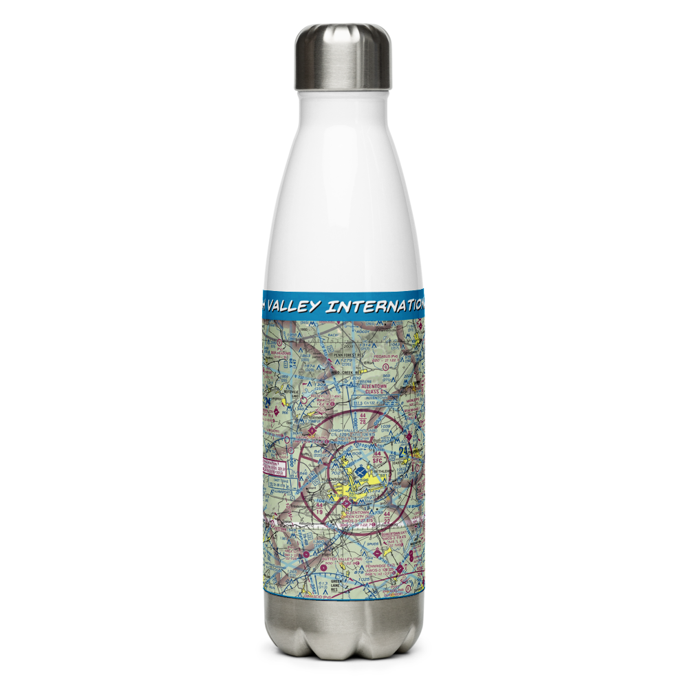 Lehigh Valley International Airport (ABE) VFR Sectional Water Bottle 