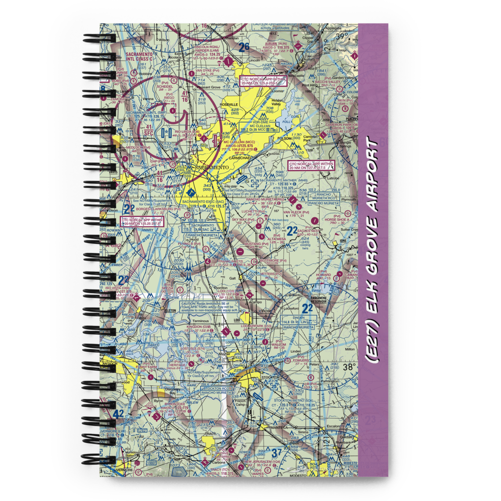 Elk Grove Airport (E27) VFR Sectional Notebook 