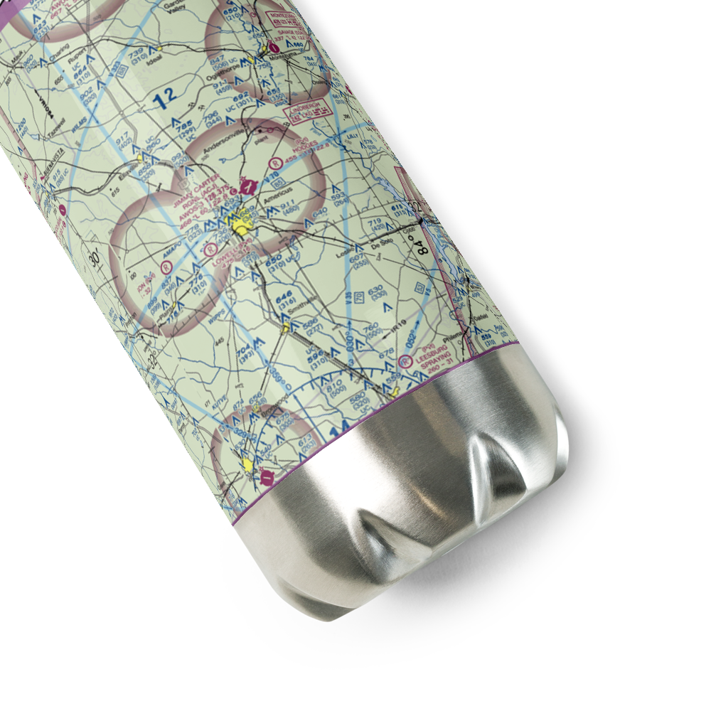 Jimmy Carter Regional Airport (ACJ) VFR Sectional Water Bottle 