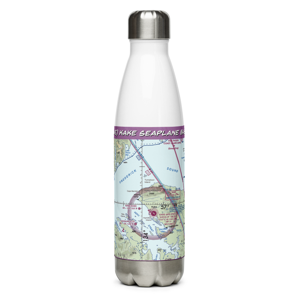 Kake Seaplane Base (KAE) VFR Sectional Water Bottle 