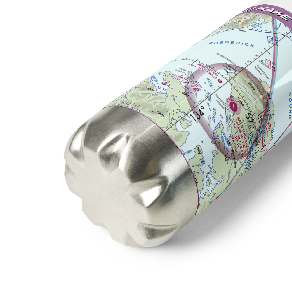 Kake Seaplane Base (KAE) VFR Sectional Water Bottle 