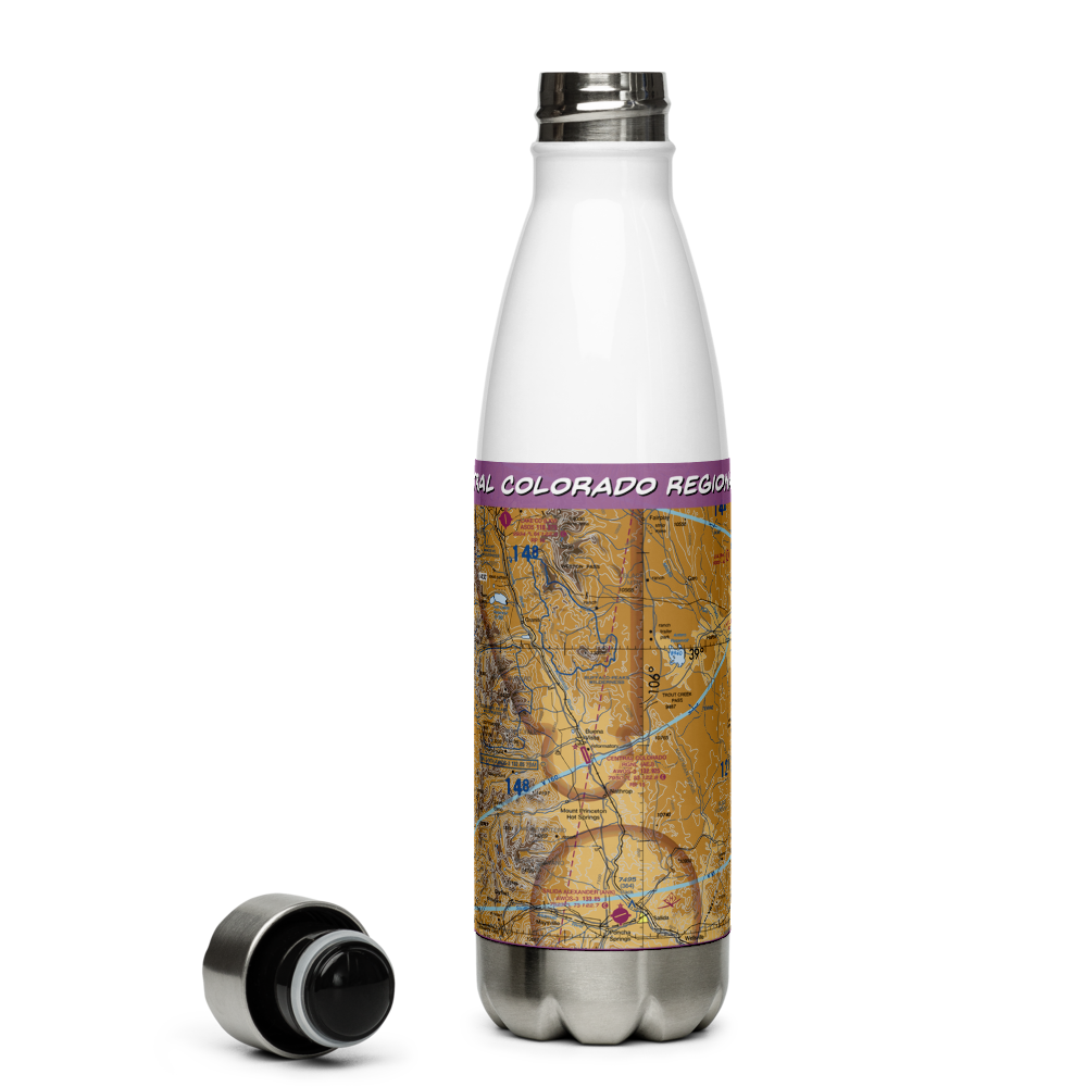 Central Colorado Regional Airport (AEJ) VFR Sectional Water Bottle 