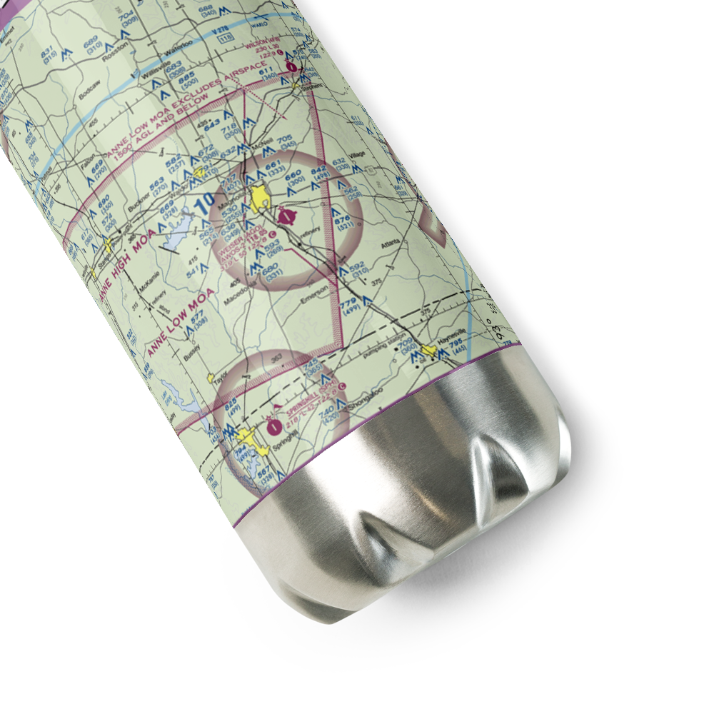 Ralph C Weiser Field (AGO) VFR Sectional Water Bottle 