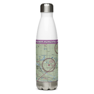 Wagner Municipal Airport (AGZ) VFR Sectional Water Bottle