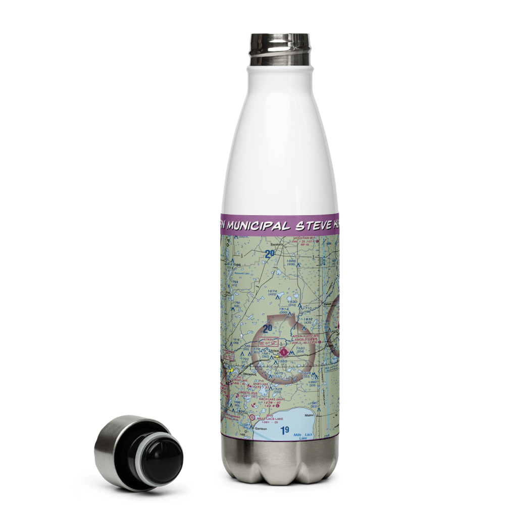 Aitkin Municipal Steve Kurtz Field (AIT) VFR Sectional Water Bottle 