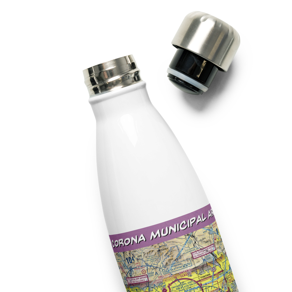 Corona Municipal Airport (AJO) VFR Sectional Water Bottle 