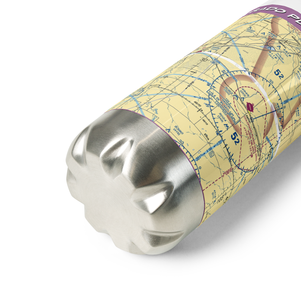 Colorado Plains Regional Airport (AKO) VFR Sectional Water Bottle 