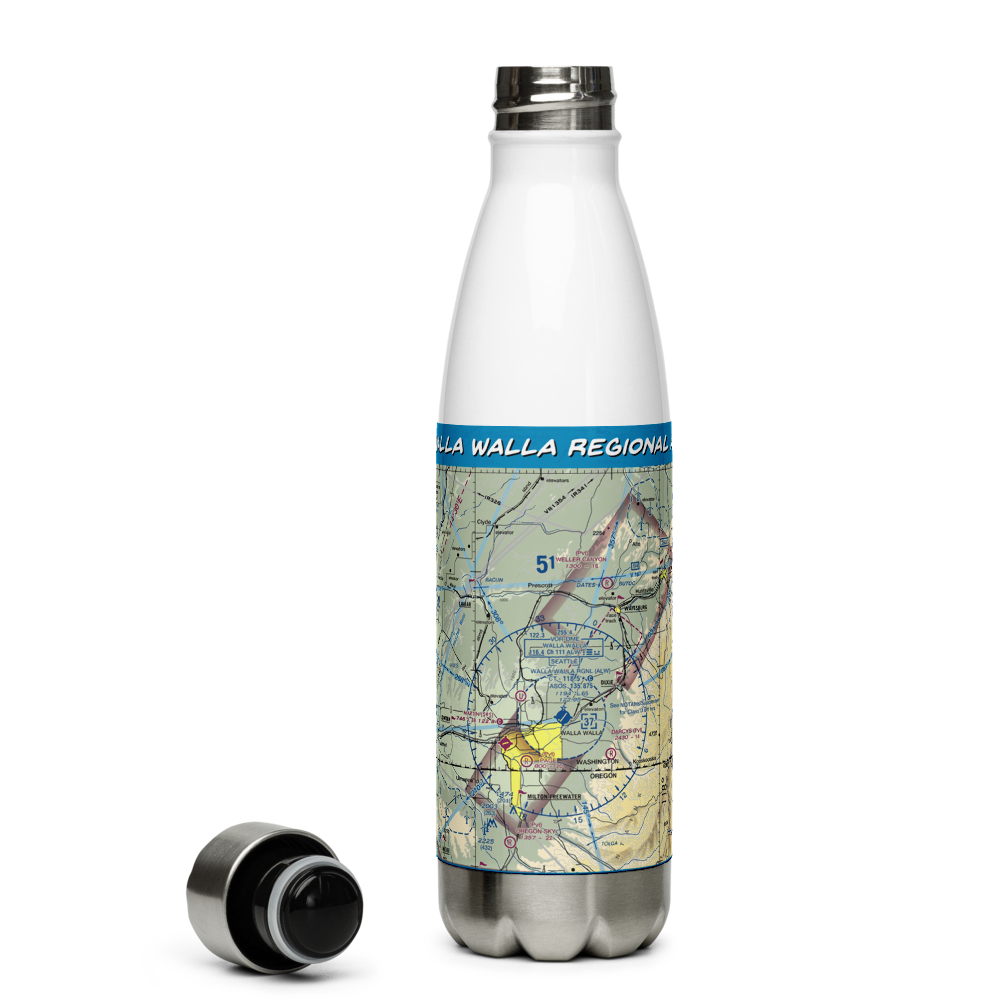 Walla Walla Regional Airport (ALW) VFR Sectional Water Bottle 